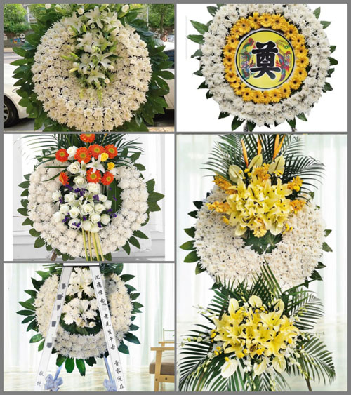 湖南永州零陵区珠山镇田中心村花圈速递